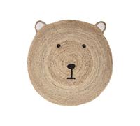 Atmosphera Kids - Tapis enfant rond Ourson - Diam 100 cm - Jute