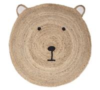 Atmosphera Kids Tapis Enfant Rond Ourson - Diam 100 cm - Jute
