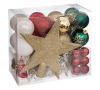 Kit Décoration de Sapin 44 Pièces ATELIER DES LUTINS - Feeric lights & christmas - Doré/Rouge