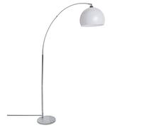 Atmosphera - Lampadaire arc Geda blanc - socle en marbre H185 cm