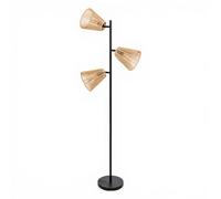Atmosphera - Lampadaire Giada droit H150 cm - 3 abat-jours corde