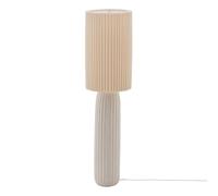 Atmosphera – Lampadaire Kenan – Cylindrique en grès – Beige – H122 cm