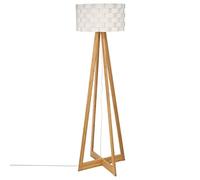Atmosphera - Lampadaire Moki - bambou et blanc H150 cm