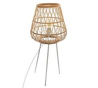 Atmosphera - Lampadaire Trépied en Bambou et Métal H 76 cm