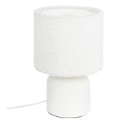 Lampe à Poser Bouclette "Bona" 22cm Blanc