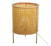 Atmosphera - Lampe à Poser Cannage en Bambou et Rattan H 28 cm