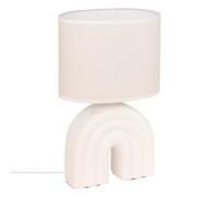 Atmosphera - Lampe à poser champignon secteur gabin blanc h32cm