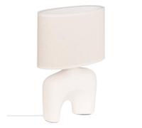 Lampe à poser champignon secteur Gaby blanc H31,5cm - Atmosphera Créateur d'intérieur