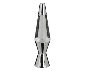 Atmosphera - Lampe à poser champignon secteur lava argent h36,5cm