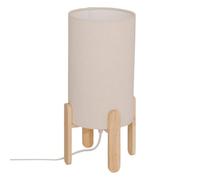 Atmosphera - Lampe à poser champignon secteur rafa beige h37cm