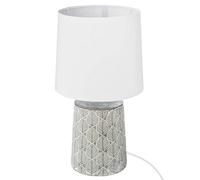 Lampe ""Cyril"" céramique gris H36cm - Atmosphera Créateur d'intérieur