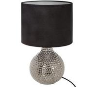 Atmosphera - Lampe à poser design martelé Angie - H. 38 cm - Argent - Angie Neutre G