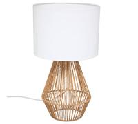 Atmosphera – Lampe Lila – coton et métal – H40 cm