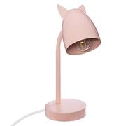 Atmosphera Lampe de bureau avec oreilles en métal rose - 31 cm