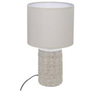 Atmosphera - Lampe à poser ethnique Melo - H. 33 cm - Beige