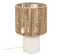 Atmosphera - Lampe à poser koby blanc h24cm