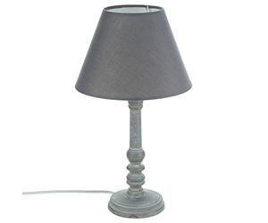 Atmosphera Lampe à Poser - Style Charme - Coloris Gris patiné