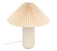 Lampe à poser Talya porcelaine beige H38cm - Atmosphera createur d'interieur