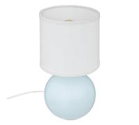 Atmosphera - Lampe boule en métal H24,7cm bleu clair