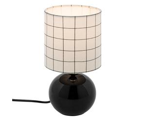 Atmosphera - Lampe céramique timéo motif noir h25cm