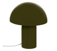 Lampe champignon H24,5 cm Lito métal kaki
