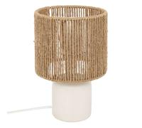 Atmosphera - Lampe cylindre en céramique - Blanc