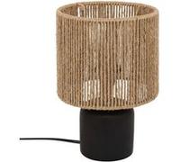 Atmosphera - Lampe cylindre en céramique - Noir