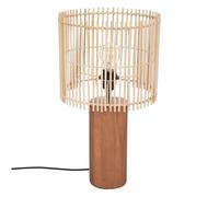 Lampe à poser en bois et bambou Davys Atmosphera Naturel G