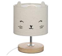 Lampe enfant chat gris H21cm - Atmosphera createur d'interieur - Gris