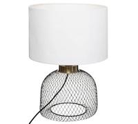 Lampe grille Emie noir et blanc Atmosphera Blanc et noir G