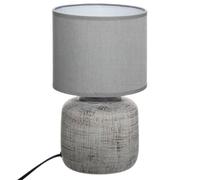 Atmosphera - Lampe à poser déco Salta - Céramique - 26 cm - Gris