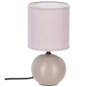 Atmosphera – Lampe à poser « Boule » – Céramique 25 cm Taupe mat