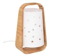 Atmosphera - Lampe enfant Étoiles - bambou et cuivre - blanc - H27 cm
