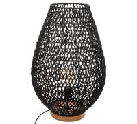Atmosphera - Lampe Etel noire - métal et papier H55 cm