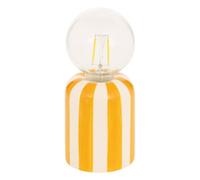 Atmosphera - Lampe LED batterie Rico H19,5cm - Jaune