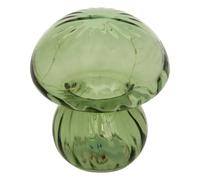 Atmosphera - Lampe LED Sans Fil à Piles Malu Vert - Design Champignon en Verre Texturé - Lumière Douce 6 Lumens - Autonomie 100h - H.15,5cm