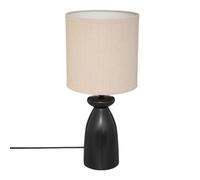 Atmosphera - Lampe Margot - céramique - noir - H44 cm