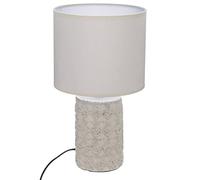 Atmosphera - Lampe Melo - ivoire et blanc - céramique H34 cm
