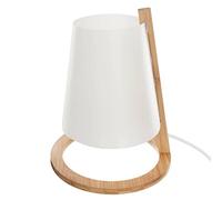 Atmosphera - Lampe Pita - bambou et blanc H26 cm