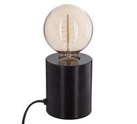Atmosphera Lampe Saba avec socle, hauteur 10,5 cm, noir