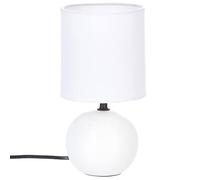 Créateur d'intérieur - Lampe à Poser Céramique "Boule" 25cm Blanc Mat