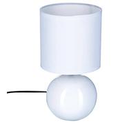 Lampe de chevet blanche Ø13 x H 24,5 cm