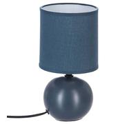 Atmosphera - Lampe Timeo bleu mat - céramique H25 cm