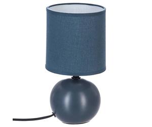 Atmosphera - Lampe Timeo bleu mat - céramique H25 cm