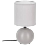 Créateur d'intérieur - Lampe à Poser Céramique "Boule" 25cm Gris Mat