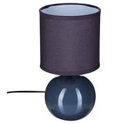 Atmosphera - Lampe Timeo grise - céramique H25 cm
