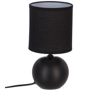 Lampe à Poser Céramique "Boule" 25cm Noir