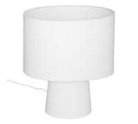 Atmosphera - Lampe tissu eira h45cm blanc
