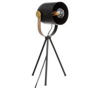 Lampe trépied ""Bil"" noir H45cm - Atmosphera Créateur d'intérieur