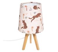 Atmosphera - Lampe trépied en Bois déco Panthère Chambre d'enfant